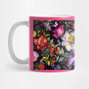 Blossom Ballet A Vibrant Floral Print Design Mug